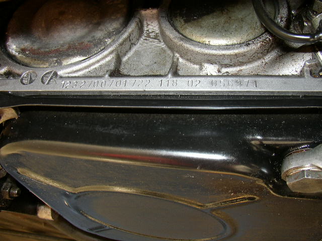 Engine number location mercedes #2